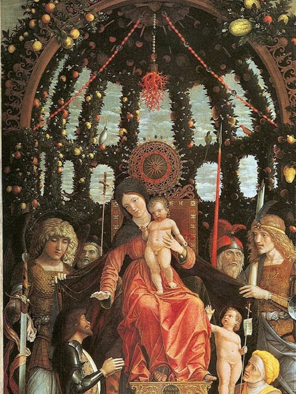 La Vierge de la victoire de Mantegna musÃ©e du Louvre .PNG